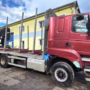 foto 6x6 les Phoenix Prasident 30t 5.4m Umikov +HR drapák TATRA lesovůz dřevo kulatina