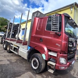 foto 6x6 les Phoenix Prasident 30t 5.4m Umikov +HR drapák TATRA lesovůz dřevo kulatina