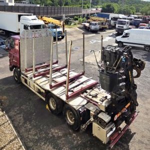 foto 6x6 les Phoenix Prasident 30t 5.4m Umikov +HR drapák TATRA lesovůz dřevo kulatina
